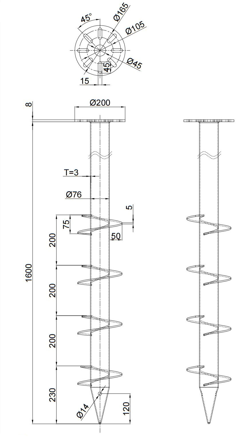 Ground Screw for Solar Mounting System Ground Screw for Solar Mounting System
