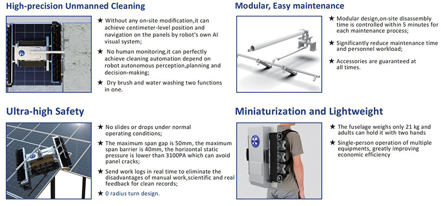 solar panel cleaning robot benefits