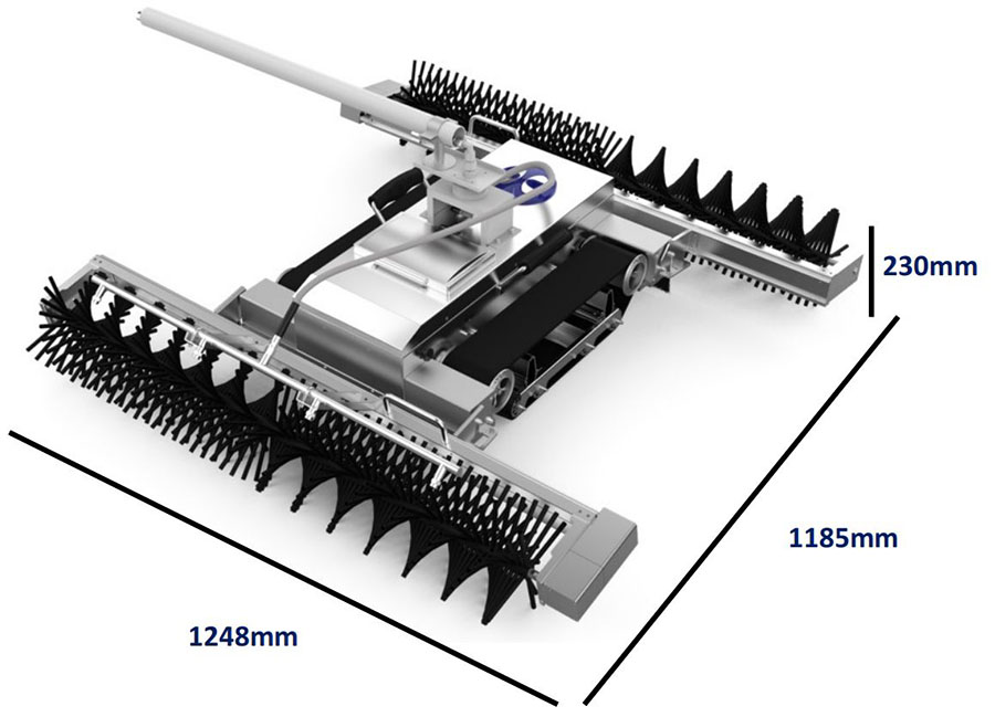 panel cleaning robot dimensions