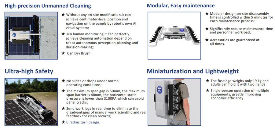 solar panel cleaning robot benefits