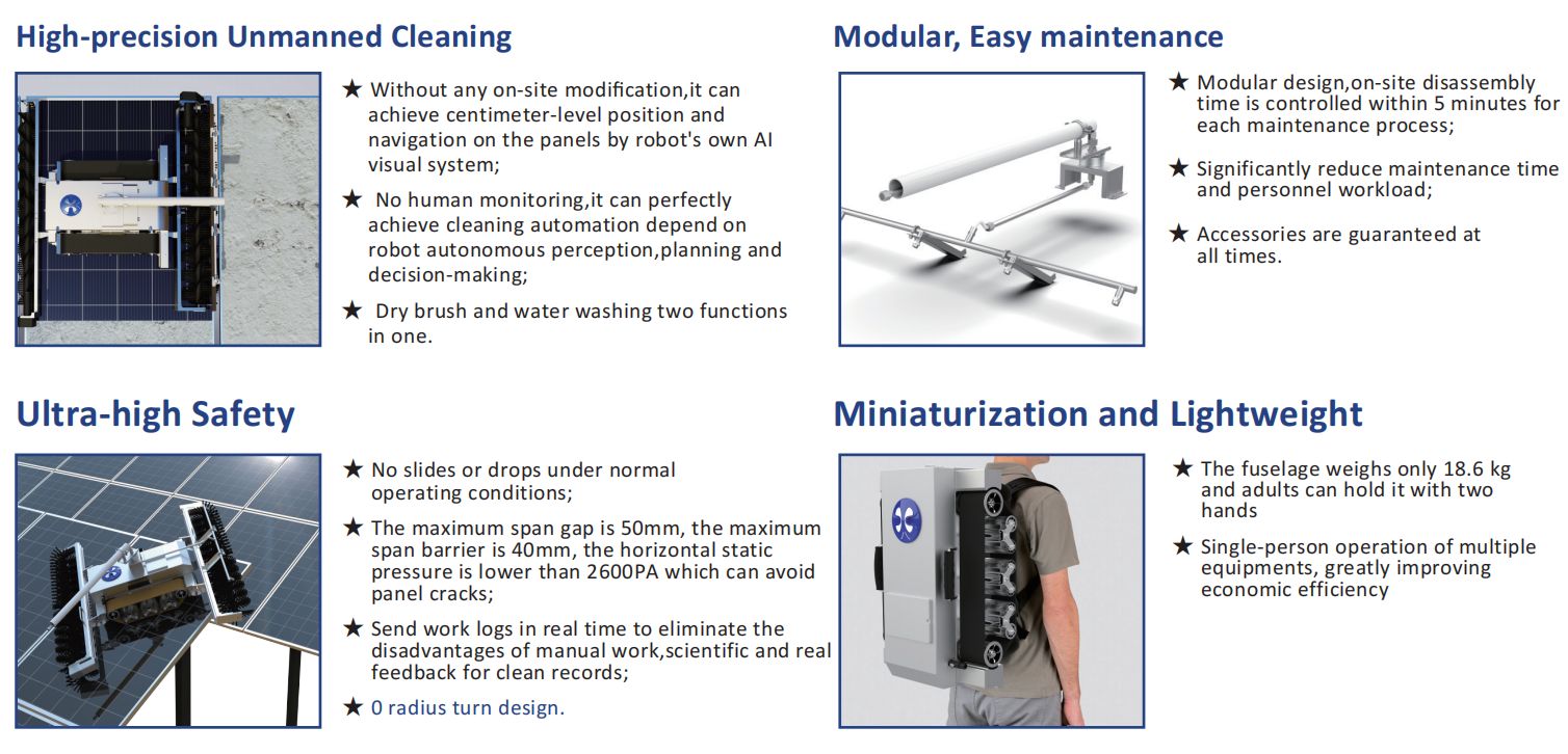 solar panel cleaning robot benefits