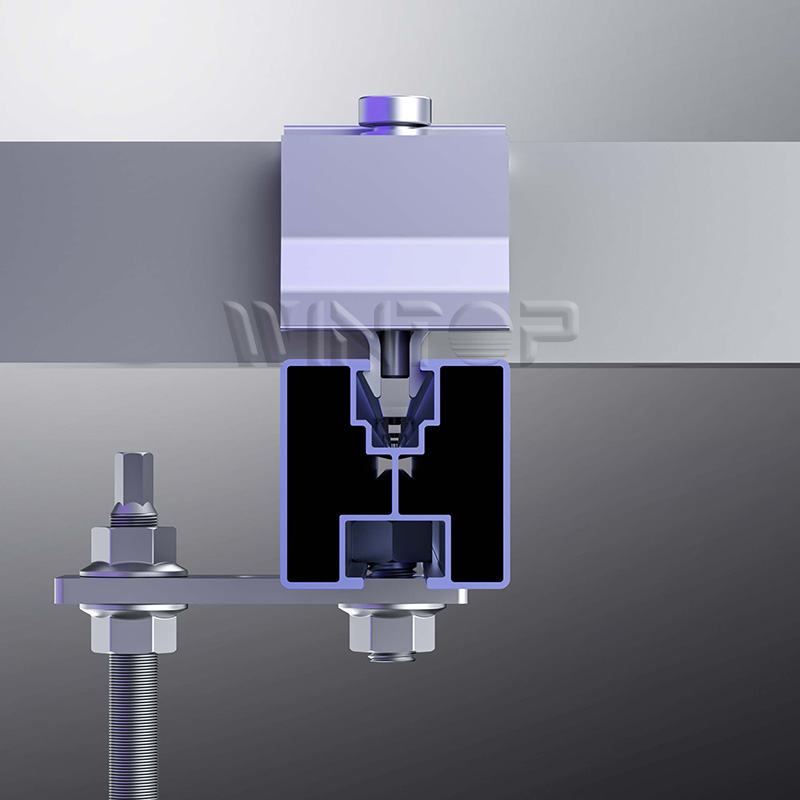 Solar adjust mid clamp