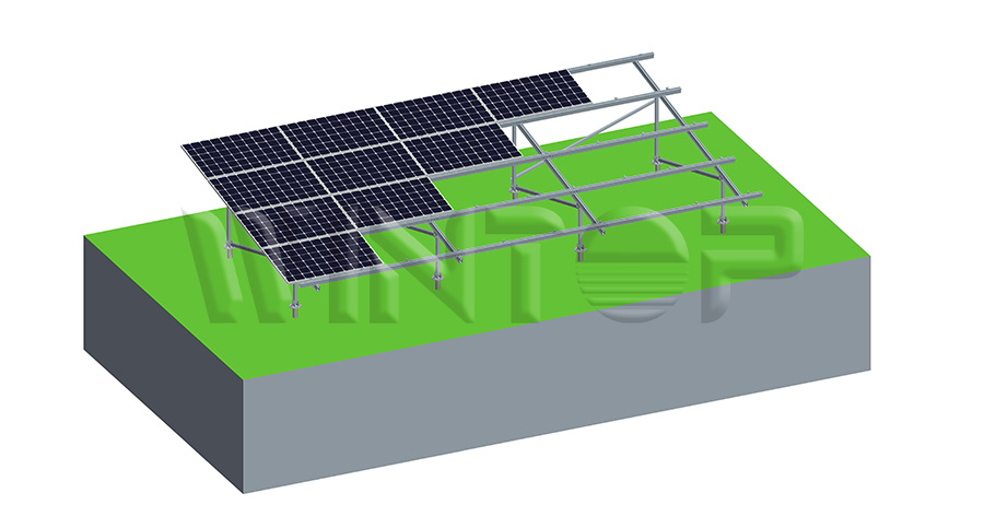 Ground screw solar mounting system