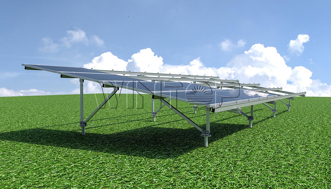 VV Type Solar Bracket Product Rendering
