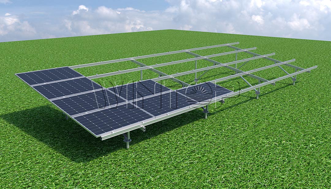 VV Type Solar Bracket Product Rendering