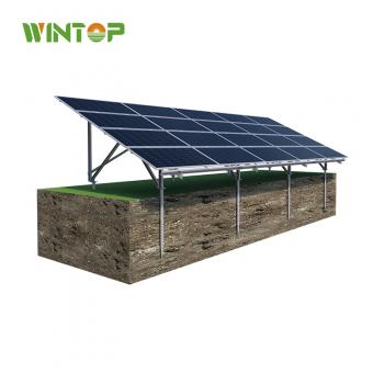 C steel solar ground mounting bracket ground screw pile