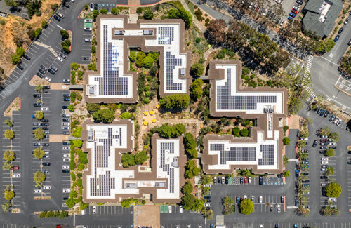 Wunder helps add 350 kW solar power generation combination to office buildings in the Bay Area