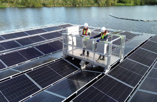 Ciel&Terre's latest floating solar bracket replaces maintenance walkways with handcarts
