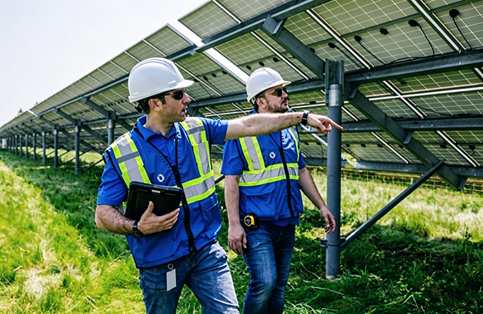 Polar Scaffold Company established an operations and maintenance department for solar project management
