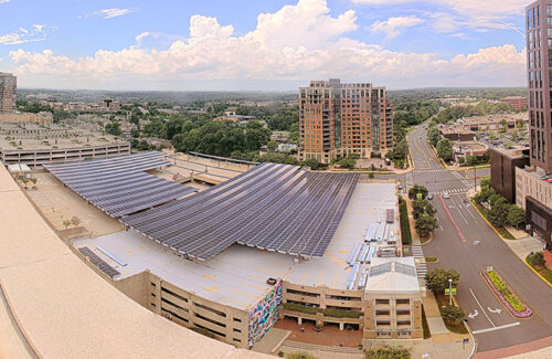 Ameresco completes 1.3 MW parking lot solar roof project in Virginia