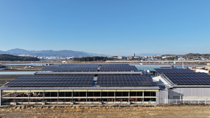 Korean rooftop solar bracket 240kW