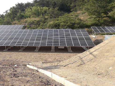 Korea Ground Solar Panel Mounting Brackets 99.8KW