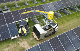 New semi-automatic vehicles help to enhance solar panels on site