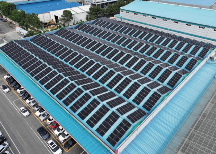 Korean rooftop solar bracket 220kW