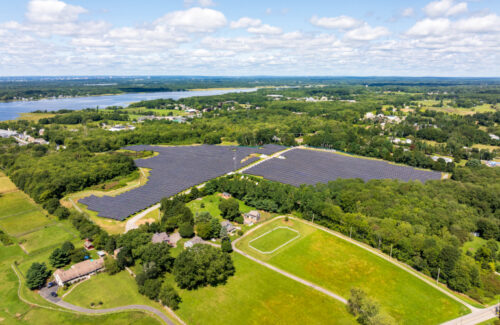 A 9.4 MW solar project is currently under construction at a former golf course in Rhode Island