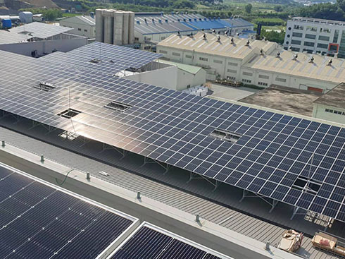 Korea Daejeon Tin Roof Solar Bracket Project 900kw