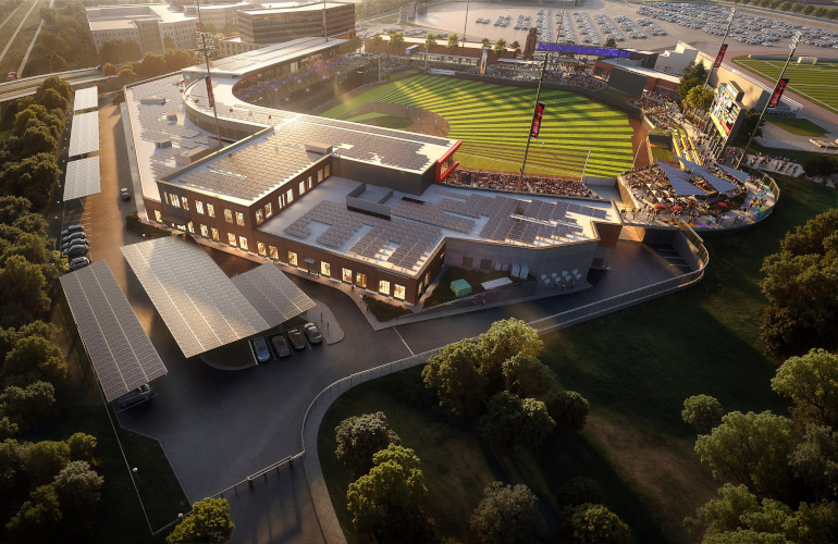 The Richmond Flying Squirrels are crazily pursuing solar energy on baseball fields