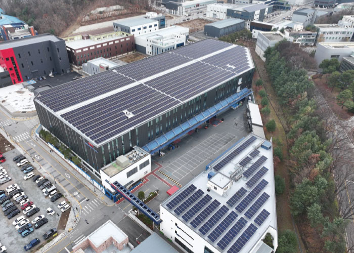 Korean rooftop solar bracket 290kW