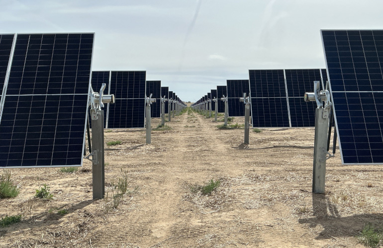 Avangrid has begun installing panels at another large solar project in Oregon