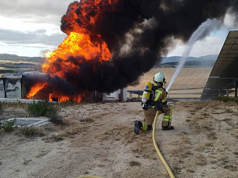 Fire breaks out in Spanish solar park