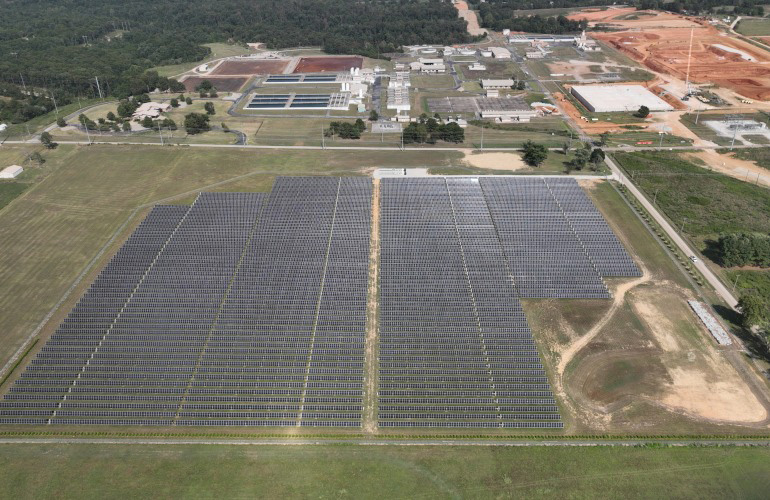 The 7-MW solar system has been completed for the Arkansas Water District