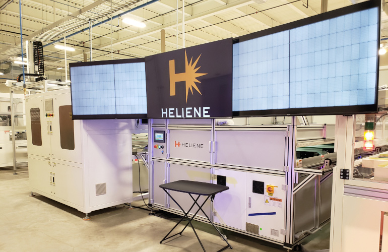 Heliene laid off nearly 100 employees at its solar panel assembly plant in Mountain Iron