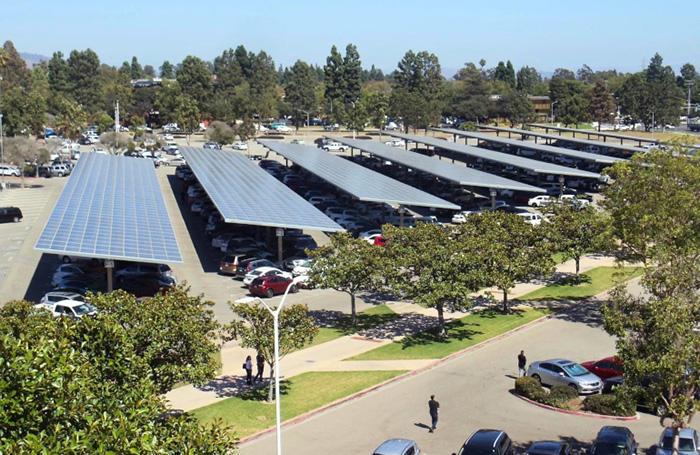 The solar carport with battery storage saves California counties $21 million in energy costs